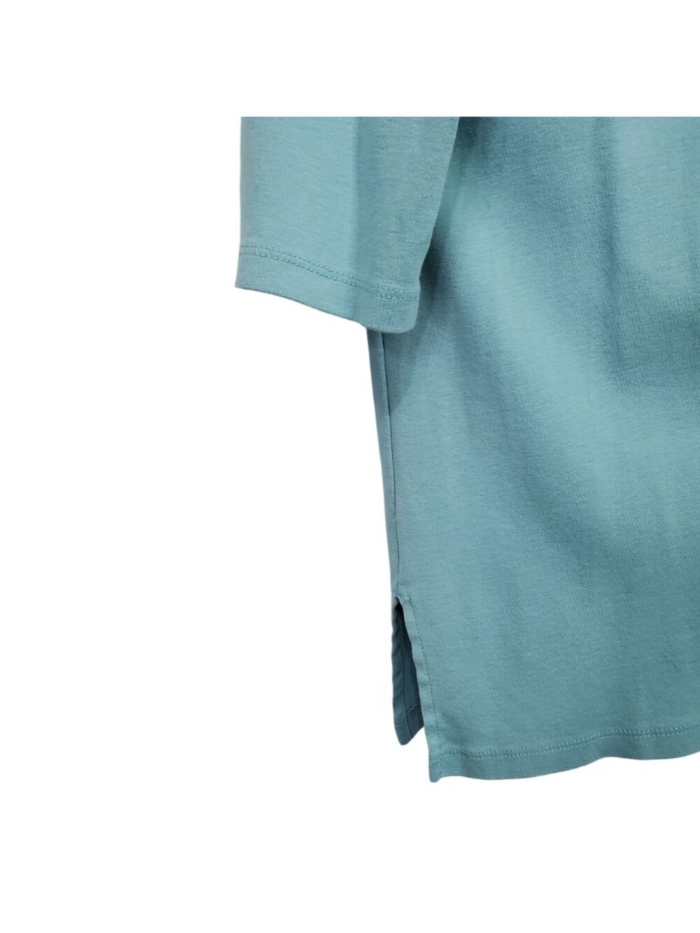 J Jill Size XL Perfect Pima Split Neck Tunic Top Soft Cotton Long Sleeve Casual - Picture 5 of 8